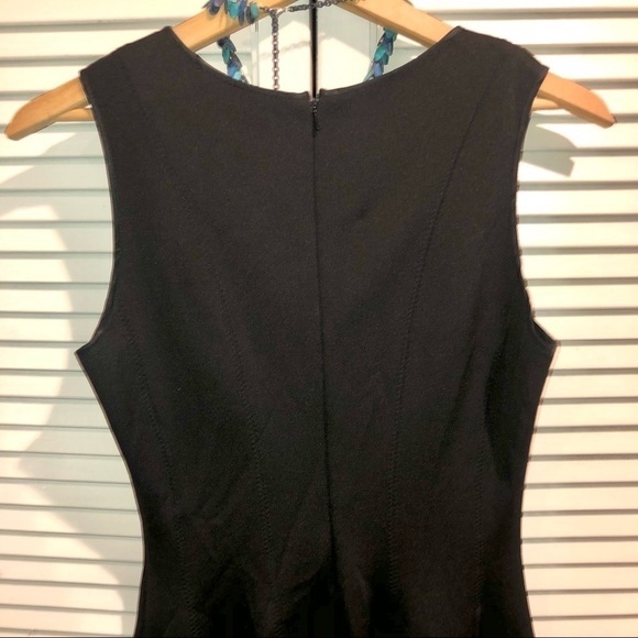 Maia Scuba and Flare Fit Knit Sleeveless Dress Black Size 4 - Picture 10 of 10